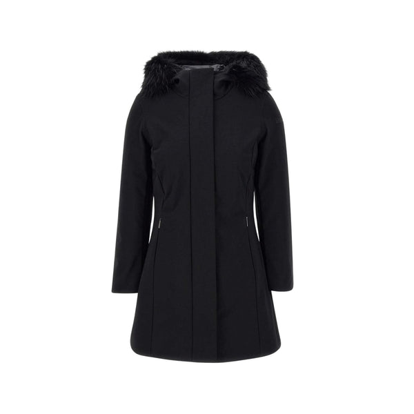 Parka Donna Winter long fur con pelliccia Nero RRD- Francavilla Moda