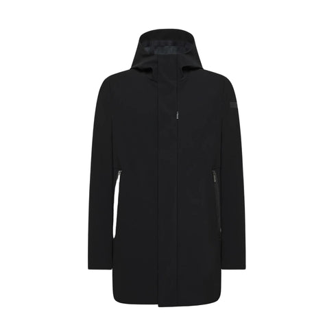 Parka Uomo impermeabile con cappuccio Nero RRD- Francavilla Moda