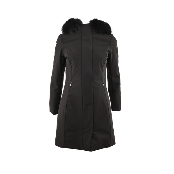 Parka Winter Long Lady Fur con pelliccia Nero RRD- Francavilla Moda