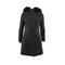 Parka Winter Long Lady Fur con pelliccia Nero RRD- Francavilla Moda