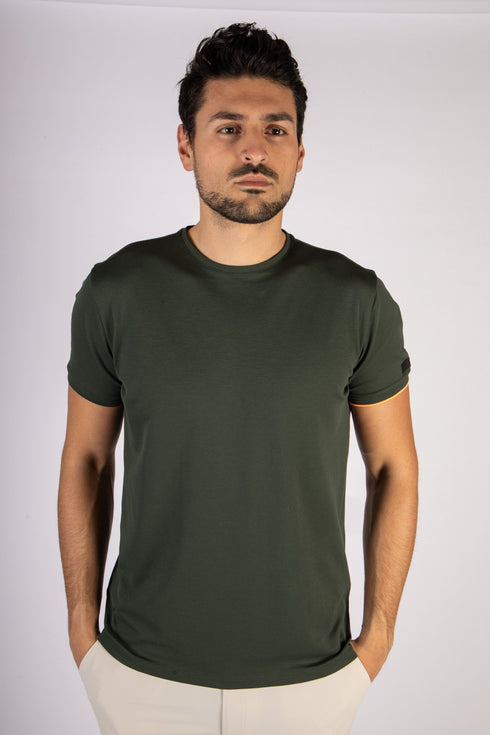 T-shirt Uomo shirty macro in cotone piquet Verde RRD- Francavilla Moda
