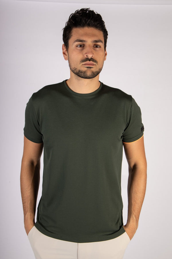 T-shirt Uomo shirty macro in cotone piquet Verde RRD- Francavilla Moda