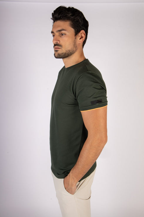 T-shirt Uomo shirty macro in cotone piquet Verde RRD- Francavilla Moda