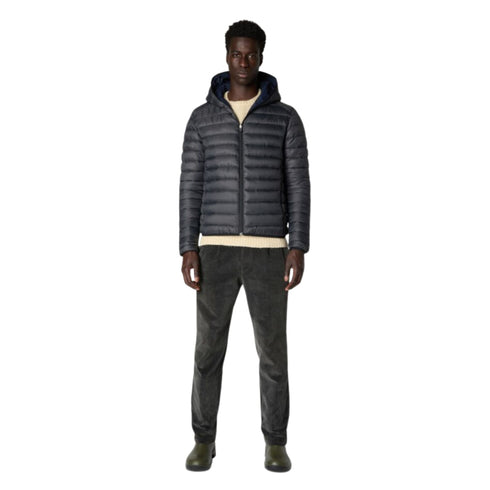 Piumino Uomo Ezra Eco reversibile Blu grigio SAVE THE DUCK- Francavilla Moda