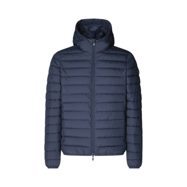 Piumino Uomo Lucas Eco con cappuccio Blu SAVE THE DUCK- Francavilla Moda