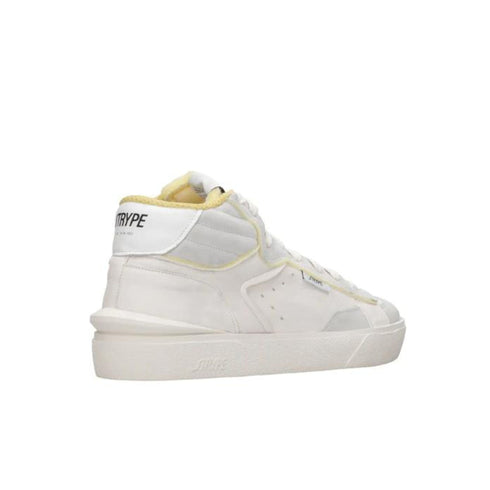 Strype Sneakers Sneakers Uomo alte con bordi in contrasto Bianco - Francavilla Moda