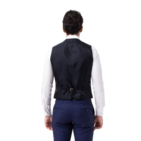 Abito Uomo con gilet monopetto in satin Blu TAGLIATORE- Francavilla Moda