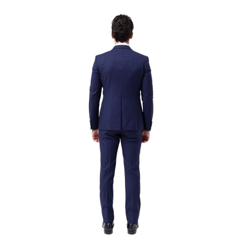 Abito Uomo con gilet monopetto in satin Blu TAGLIATORE- Francavilla Moda