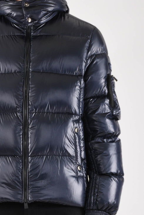 Piumino Uomo in piuma con cappuccio removibile Blu TATRAS- Francavilla Moda