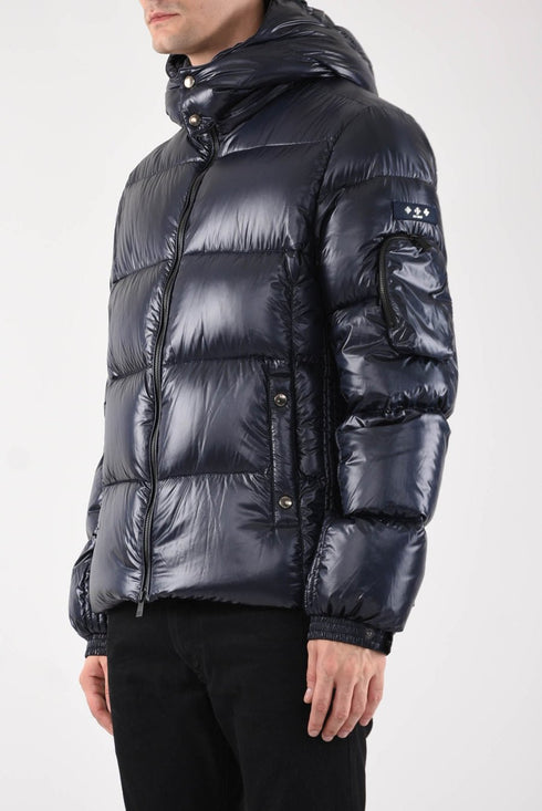 Piumino Uomo in piuma con cappuccio removibile Blu TATRAS- Francavilla Moda