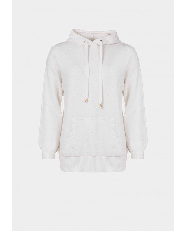 Felpa Donna con cappuccio bobble Bianco TIFFOSI- Francavilla Moda