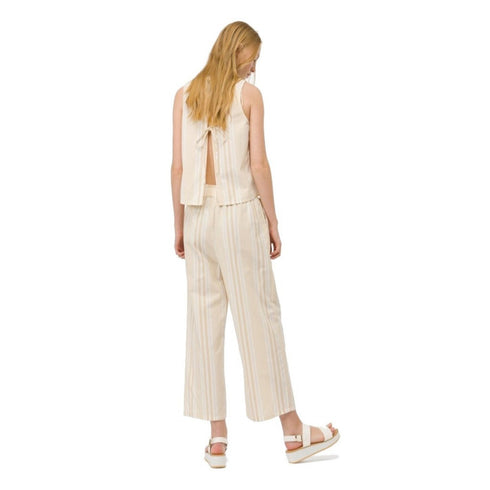 Pantalone Donna Greta plissé a palazzo Beige TIFFOSI- Francavilla Moda