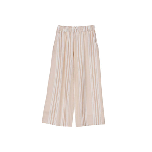 Pantalone Donna Greta plissé a palazzo Beige TIFFOSI- Francavilla Moda