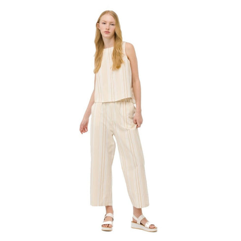 Pantalone Donna Greta plissé a palazzo Beige TIFFOSI- Francavilla Moda