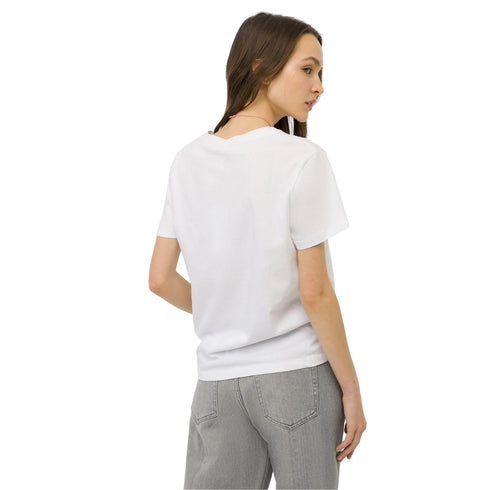 T-shirt Donna con stampa e collana di quarzo rosa Beige TIFFOSI- Francavilla Moda