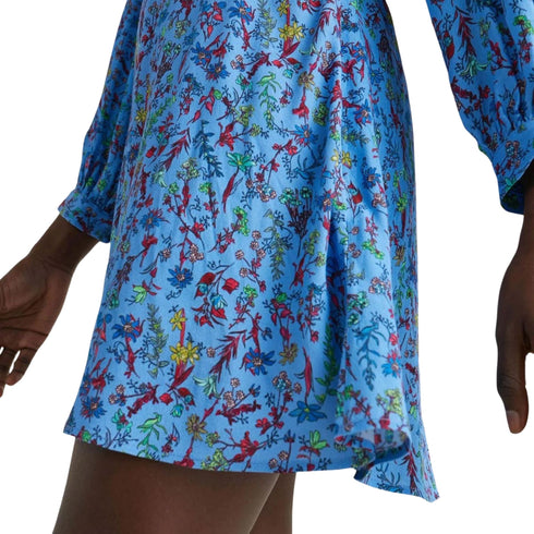 Abito Donna corto con fantasia floreale Azzurro Tommy Hilfiger- Francavilla Moda