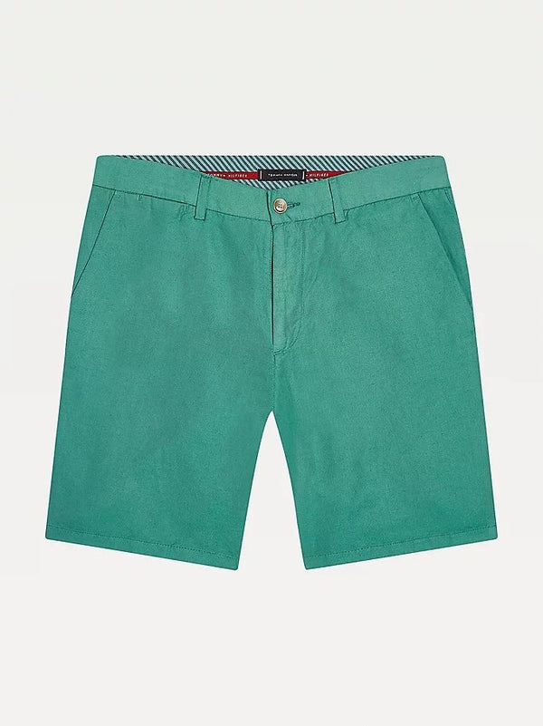 Bermuda Uomo MW17939 essential in lino e cotone Verde TOMMY HILFIGER- Francavilla Moda