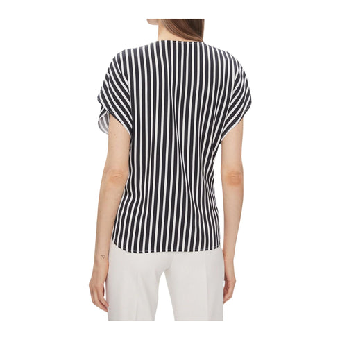 TOMMY HILFIGER Blusa Blusa Donna avvitata a righe Blu - Francavilla Moda