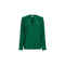 Blusa Donna con scollo a V Verde TOMMY HILFIGER- Francavilla Moda