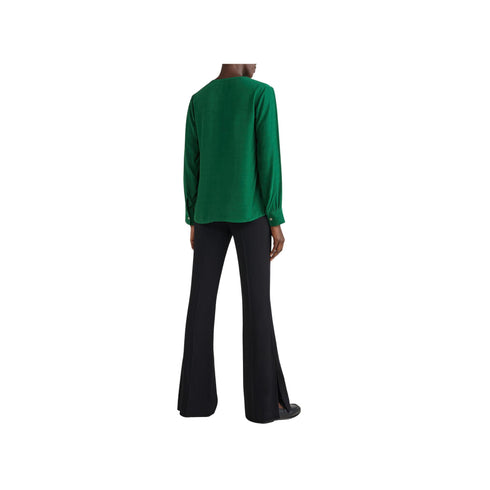 Blusa Donna con scollo a V Verde TOMMY HILFIGER- Francavilla Moda