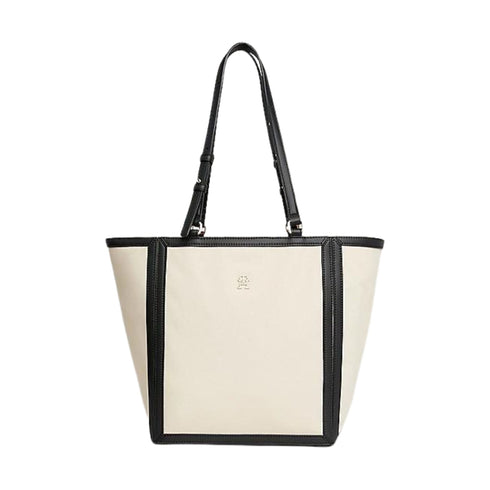 Tommy Hilfiger Borsa Borsa Donna con logo impresso Burro nero - Francavilla Moda