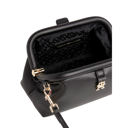 Borsa Donna con monogramma TH double face Nera Tommy Hilfiger- Francavilla Moda
