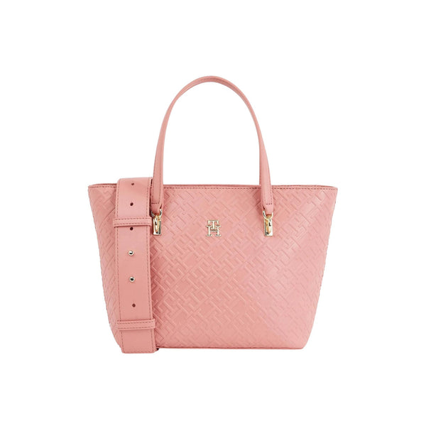 Tommy Hilfiger Borsa a spalla Borsa Donna shopper TH monogram Rosa - Francavilla Moda