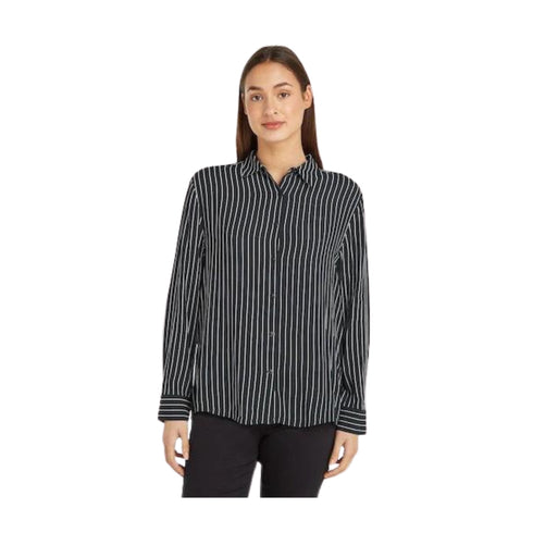 Tommy Hilfiger Camicia ml Camicia Donna con motivo a righe Blu bianco - Francavilla Moda