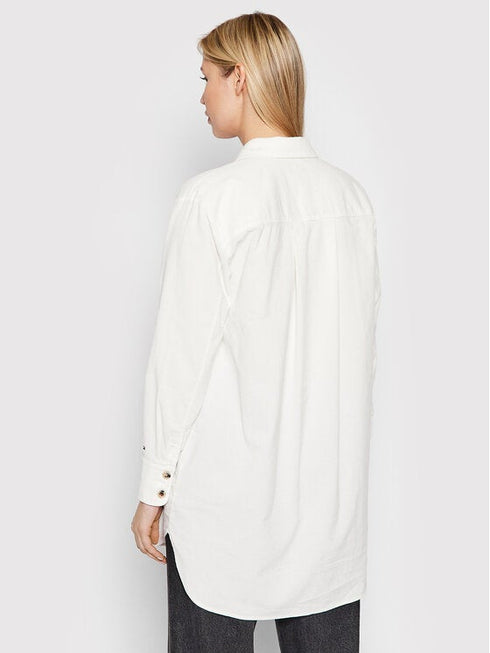 Camicia Donna Corduroy Over Panna TOMMY HILFIGER- Francavilla Moda