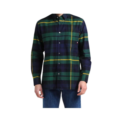 Camicia Uomo a quadri regular fit Blu verde giallo Tommy Hilfiger- Francavilla Moda