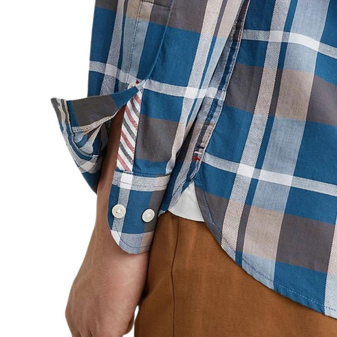 Camicia Uomo a quadri scozzesi Ottanio khaki TOMMY HILFIGER- Francavilla Moda