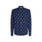 Camicia Uomo con nuovo logo Blu bianco Tommy Hilfiger- Francavilla Moda