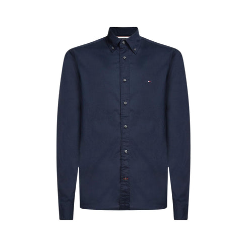 Tommy Hilfiger Camicia casual Camicia Uomo Flex in popeline Blu - Francavilla Moda
