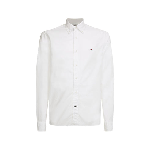 Tommy Hilfiger Camicia casual Camicia Uomo Flex in popeline Bianco P24-TOMMY HILFIGERMW25035-YBR-S - Francavilla Moda