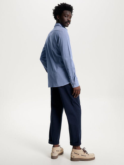 Camicia Uomo in cotone 1985 Celeste Tommy Hilfiger- Francavilla Moda