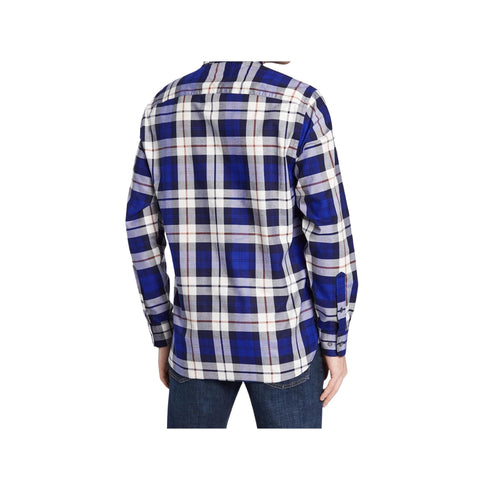 Camicia Uomo in cotone Oxford regular fit Blu beige Tommy Hilfiger- Francavilla Moda