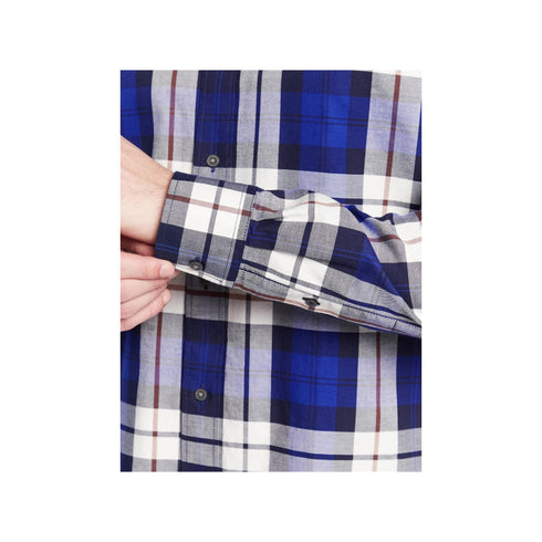 Camicia Uomo in cotone Oxford regular fit Blu beige Tommy Hilfiger- Francavilla Moda