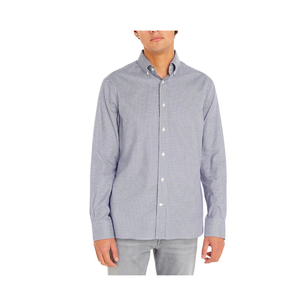 Camicia Uomo Oxford Gingham Bianco blu Tommy Hilfiger- Francavilla Moda