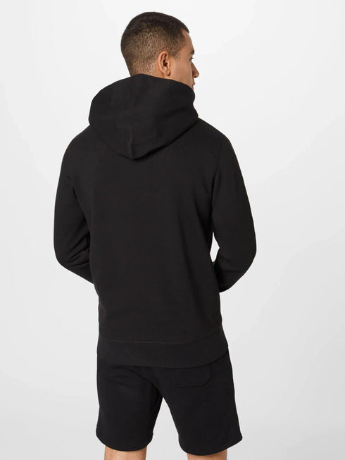 Felpa Uomo co cappuccio e logo frontale Nero TOMMY HILFIGER- Francavilla Moda