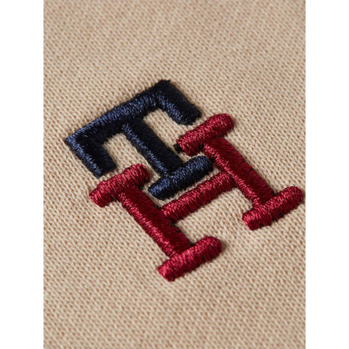 Felpa Uomo con cappuccio e logo Panna Tommy Hilfiger- Francavilla Moda