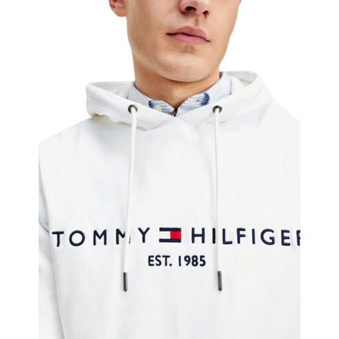 Tommy Hilfiger Felpa con cappuccio Felpa Uomo con cappuccio e logo ricamato Bianco P24-TOMMY HILFIGERMW13720-YBR-S - Francavilla Moda