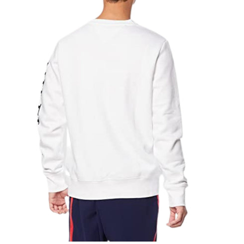 Felpa Uomo con logo on sleeve Bianco TOMMY HILFIGER- Francavilla Moda