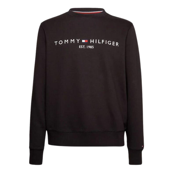 Felpa Uomo con logo sul petto Nero Tommy Hilfiger- Francavilla Moda