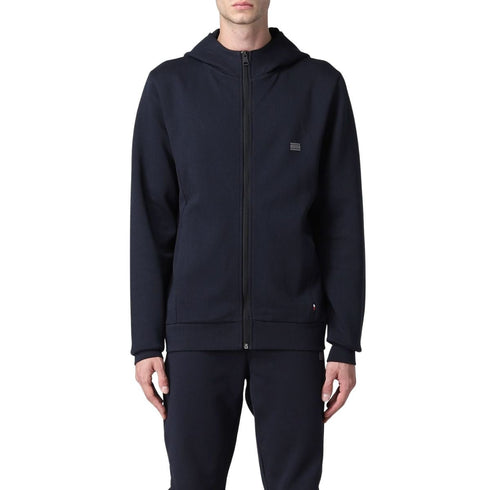 Felpa Uomo con zip Tech Essentials Blu TOMMY HILFIGER- Francavilla Moda