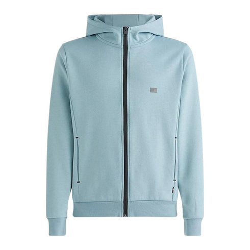 Felpa Uomo con zip Tech Essentials Verde polvere TOMMY HILFIGER- Francavilla Moda