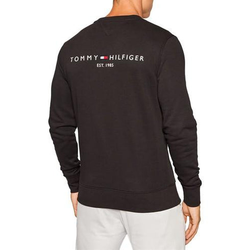 Felpa Uomo MW18714 con scritta sul retro Nero TOMMY HILFIGER- Francavilla Moda