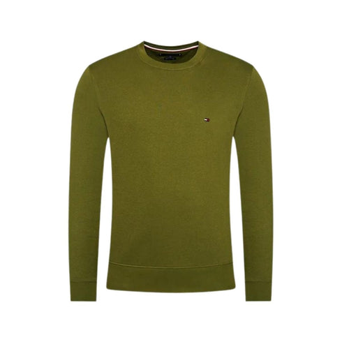 Felpa Uomo MW18714 con scritta sul retro Verde TOMMY HILFIGER- Francavilla Moda
