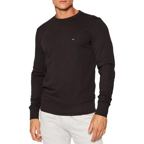 Felpa Uomo MW18714 con scritta sul retro Nero TOMMY HILFIGER- Francavilla Moda