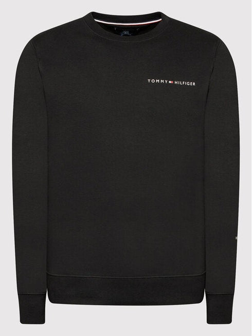 Felpa Uomo senza cappuccio in cotone regular fit Nero TOMMY HILFIGER- Francavilla Moda