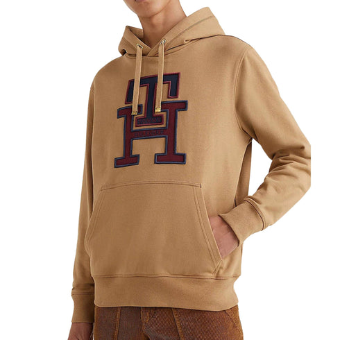 Felpa Uomo TH Monogram Kaki TOMMY HILFIGER- Francavilla Moda